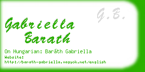 gabriella barath business card